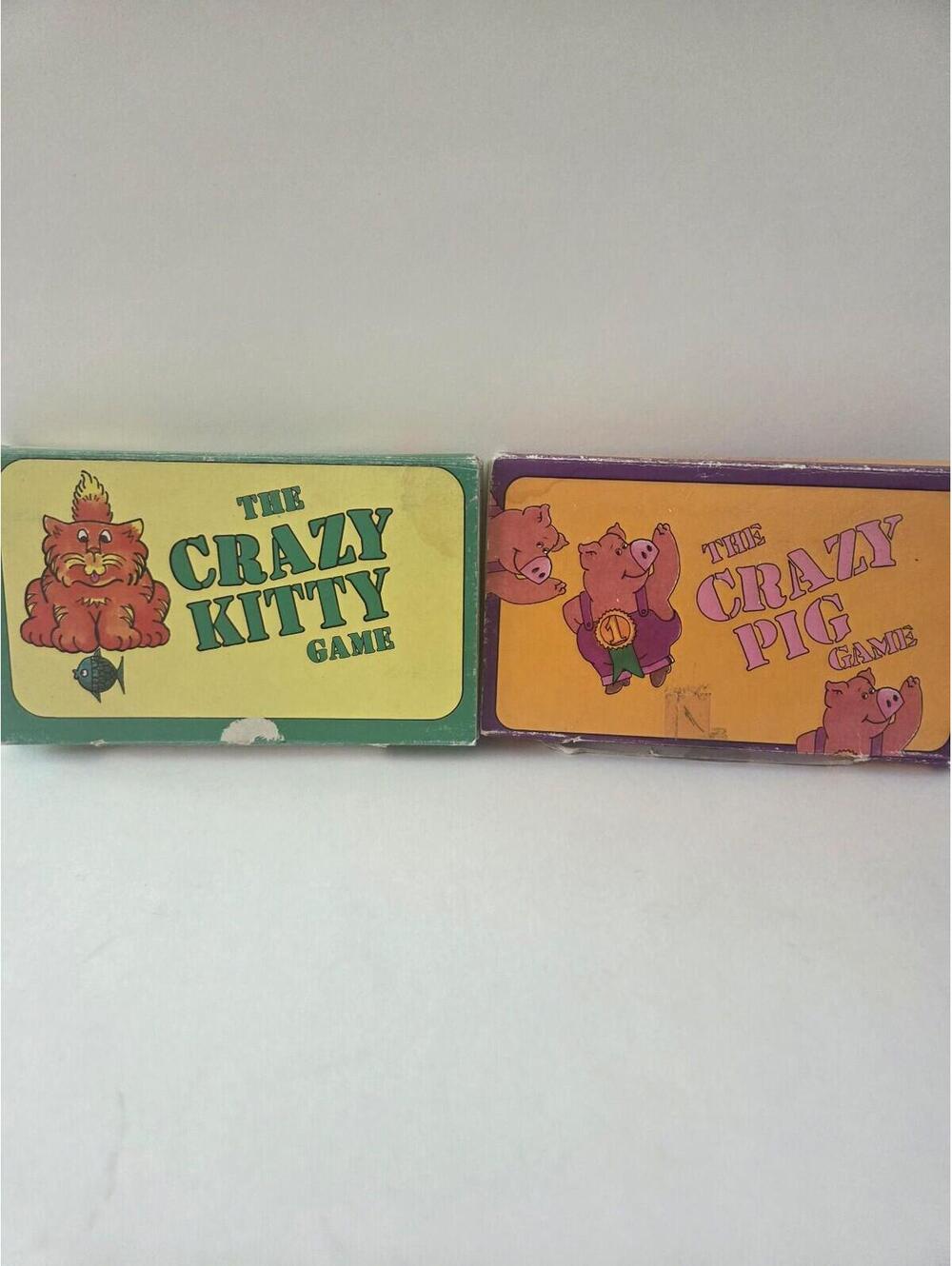Crazy Kitty, and Crazy Pig Vintage Puzzle Game
